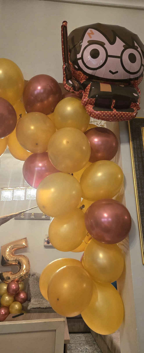 Set 15 Luftballons Latex Goldene 33cm