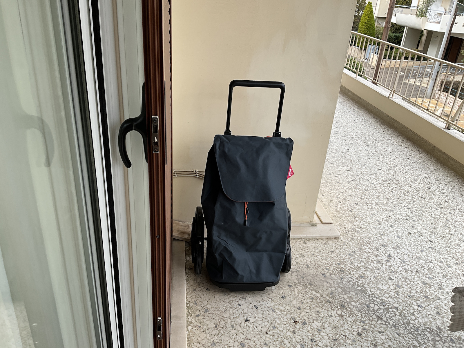 Shopping Trolley Gray 41x35x93cm