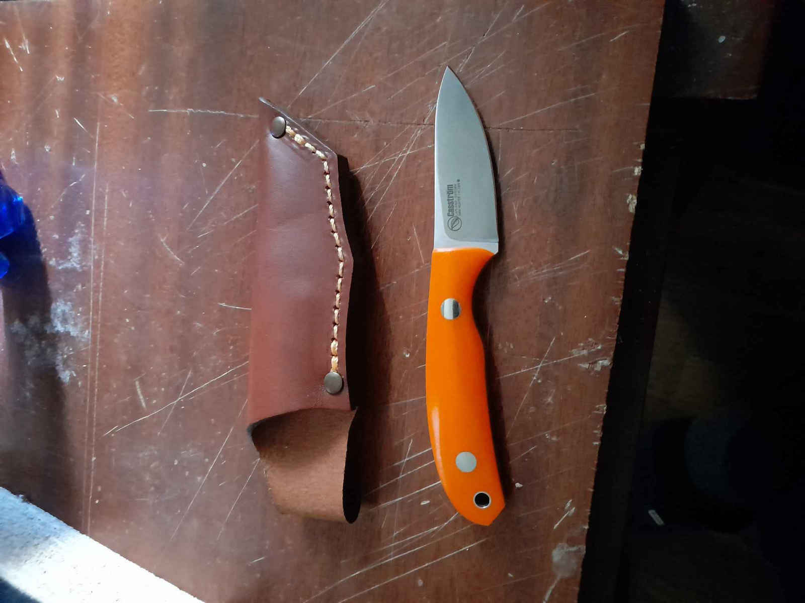 Casstrom Safari Mini Hunter Stabilised G10 Μαχαίρι Πράσινο σε Δερμάτινη Θήκη