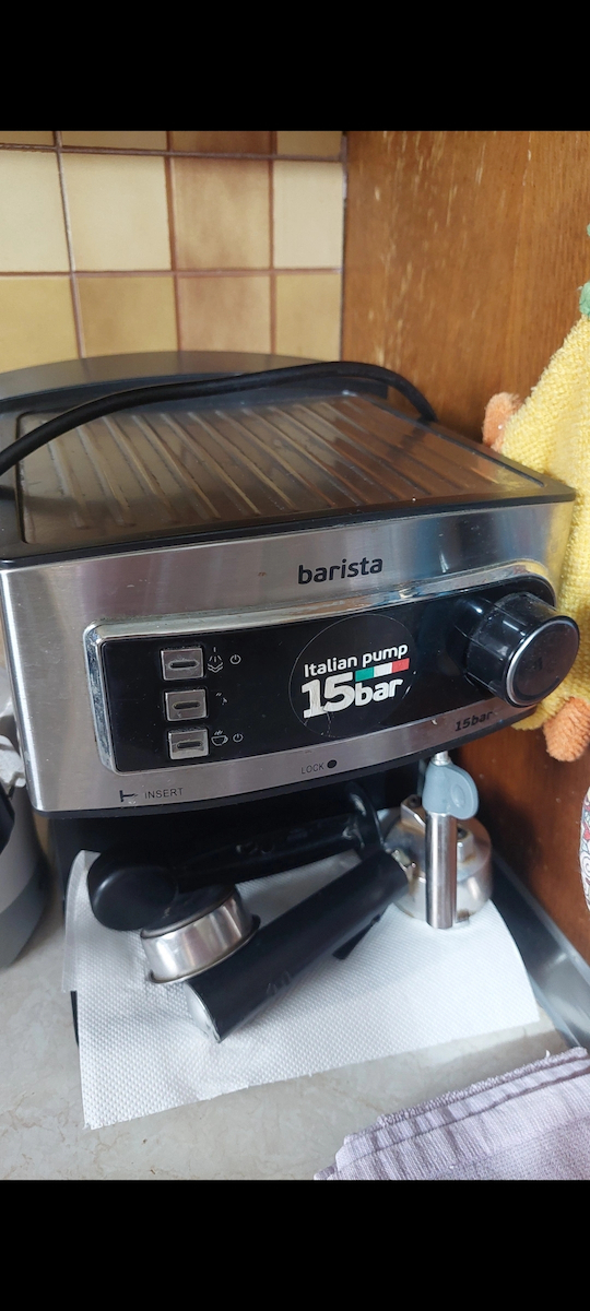 Izzy 6823 Barista Μηχανή Espresso 850W Πίεσης 20bar Ασημί
