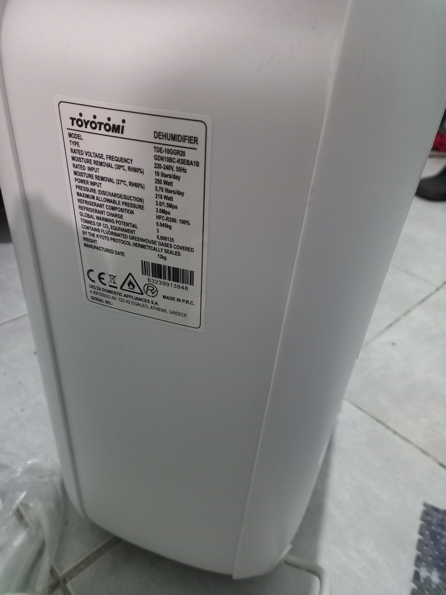 Toyotomi Mizu Влагоуловител 10lt