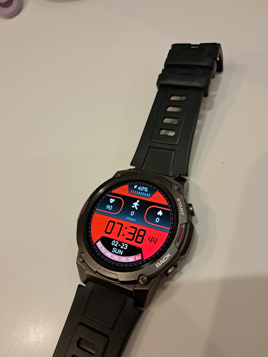 Zeblaze Vibe 7 Pro Aluminium 49mm Smartwatch mit Pulsmesser (Silber)