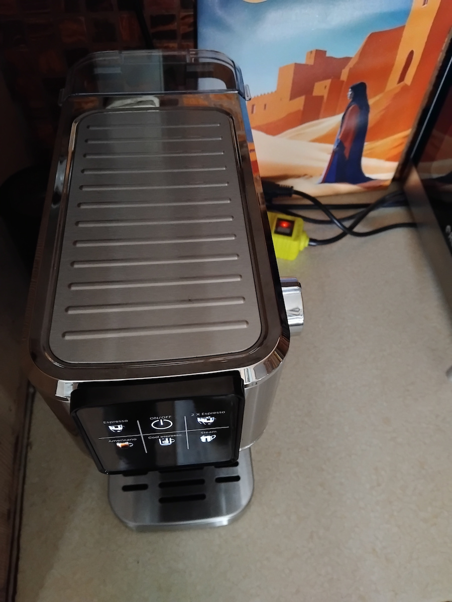 Rohnson Automatic Espresso Machine 1350W Pressure 20bar Silver R-98016