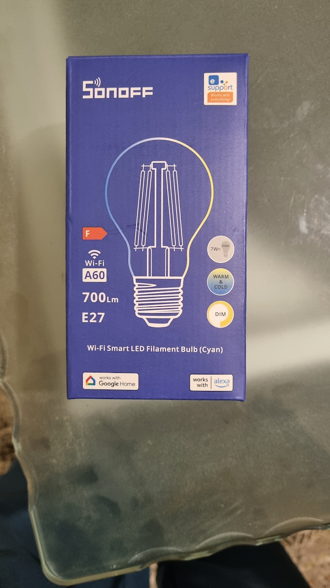 Sonoff Smart Λάμπα LED 7W για Ντουί E27 και Σχήμα A60 Ρυθμιζόμενο Λευκό 806lm Dimmable