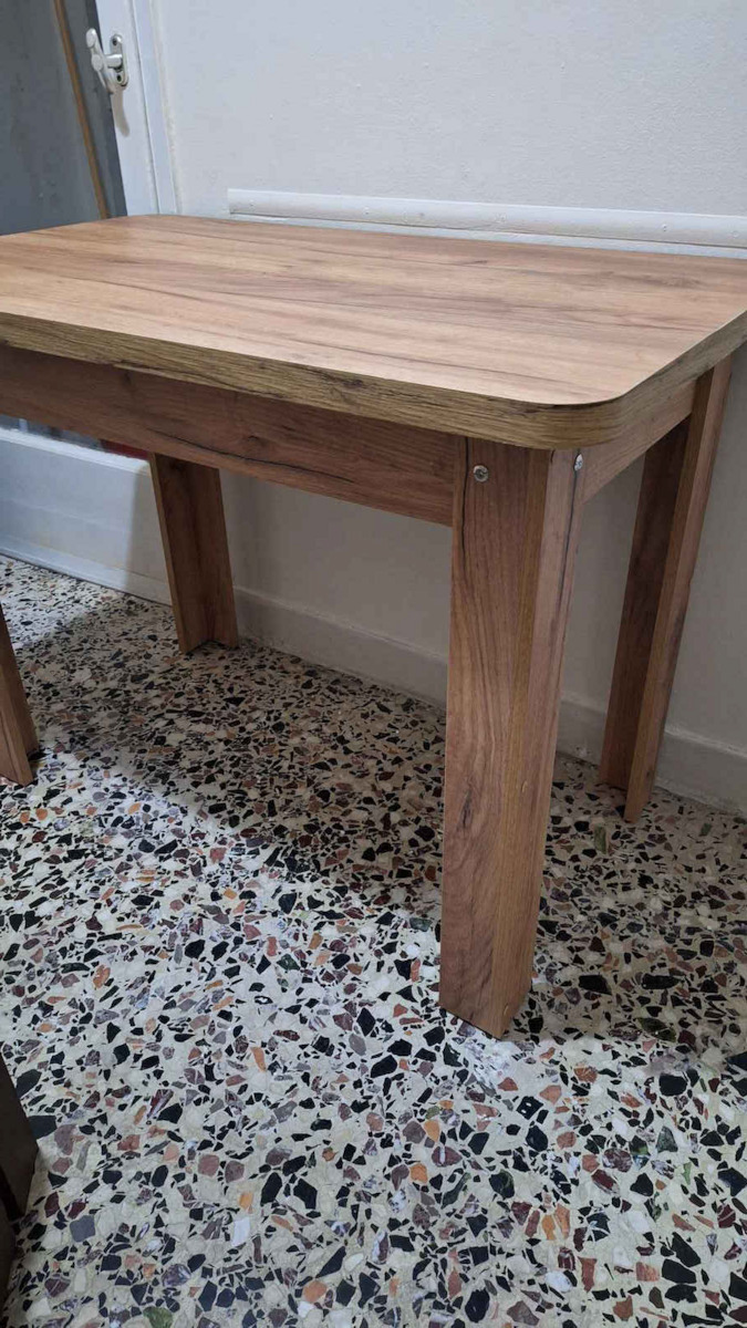 Celeste Table Kitchen Wooden Walnut 100x60x73.5cm