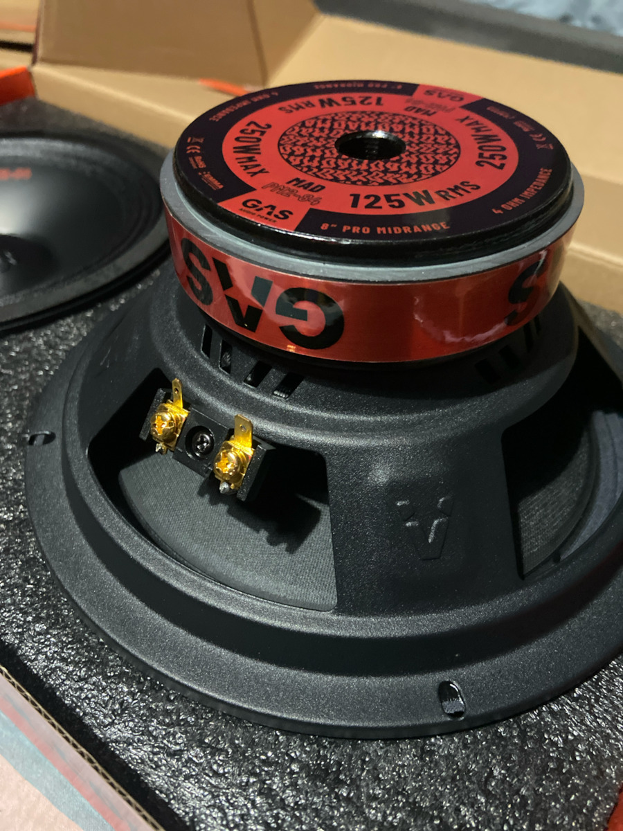 Gas Audio Power Mad PM2-84 Ηχείο Αυτοκινήτου 8" με 125W RMS (Midrange) 1 Τεμάχιο