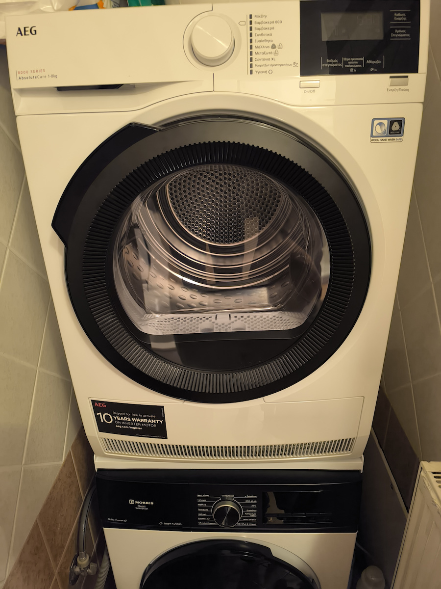AEG TR818A4G Στεγνωτήριο 8kg με Αντλία Θερμότητας