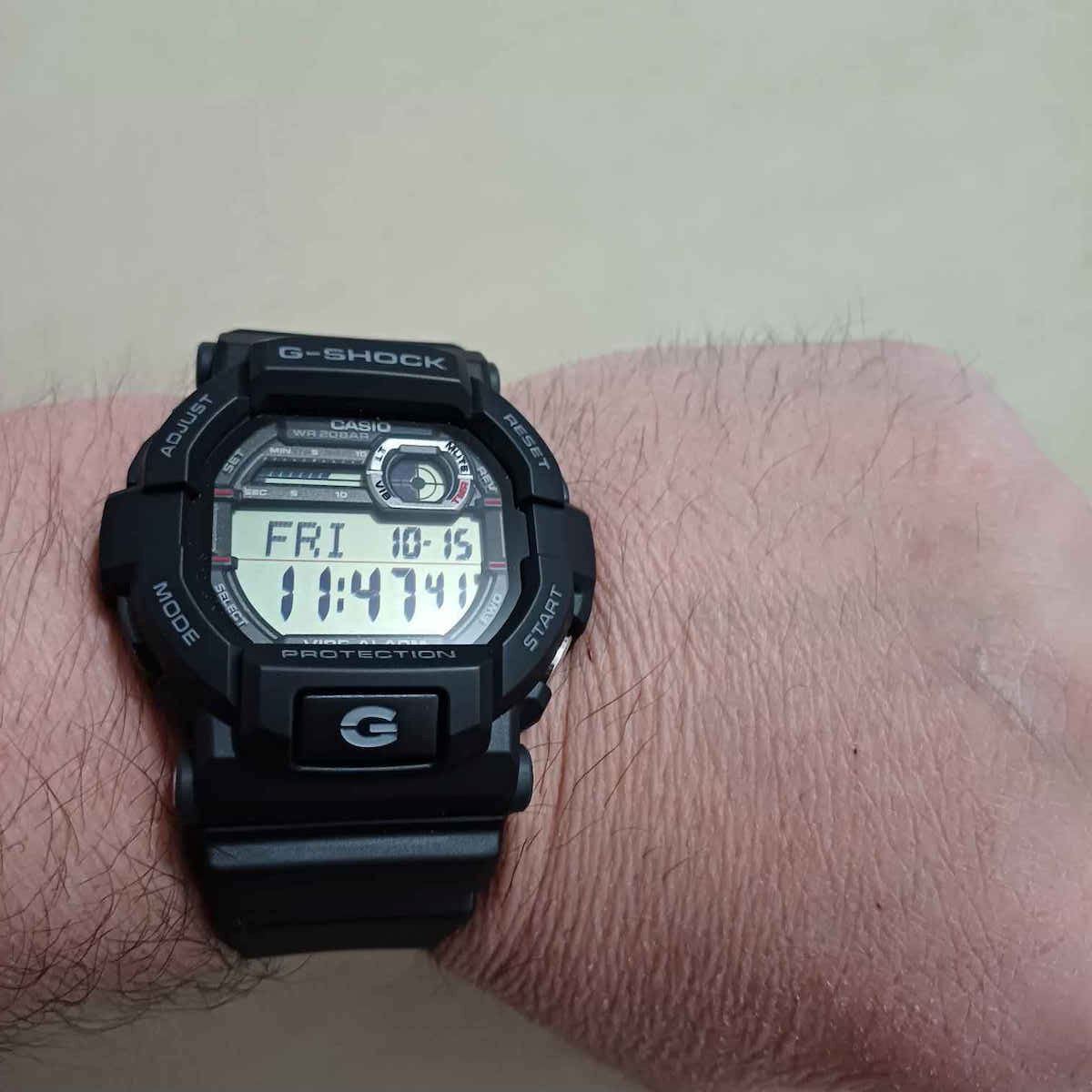 Casio G-Shock Ceas Digital Pentru Bărbați 50,8mm Cu Mecanism Pe Baterie Și Curea Din Cauciuc Neagră