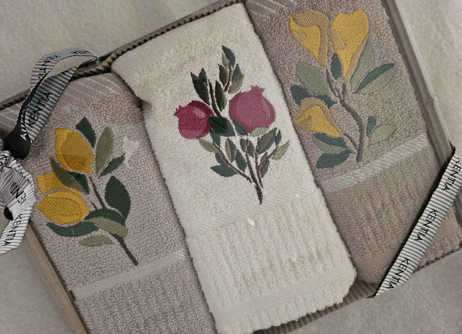 Kentia Regalo Kitchen Towel 100% Cotton 40x70cm 3 Pieces