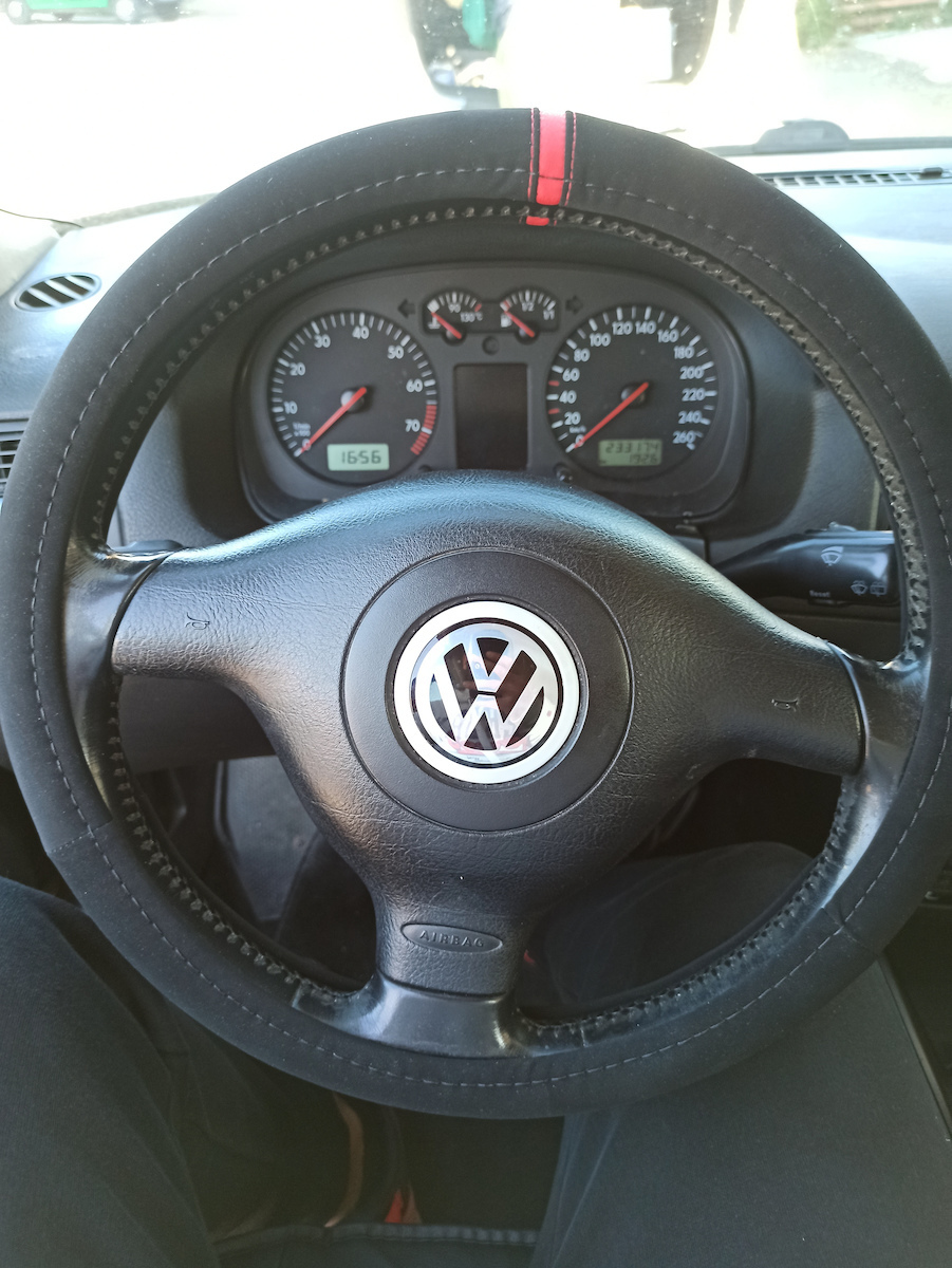Simoni Racing Car Steering Wheel Cover with Diameter 37-39cm Microfiber Black