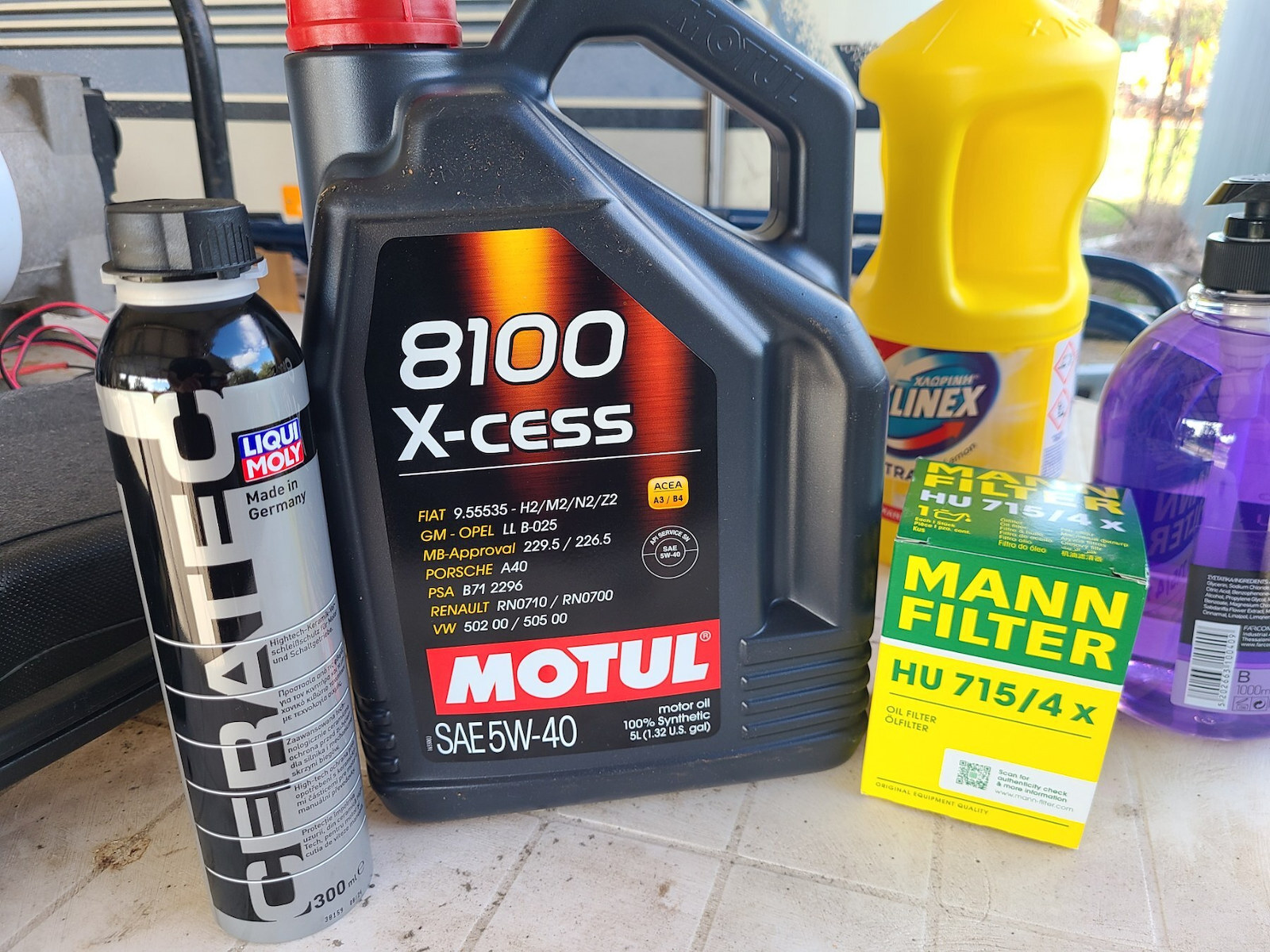 Motul 8100 X-cess Συνθετικό Λάδι Αυτοκινήτου 5W-40 1lt