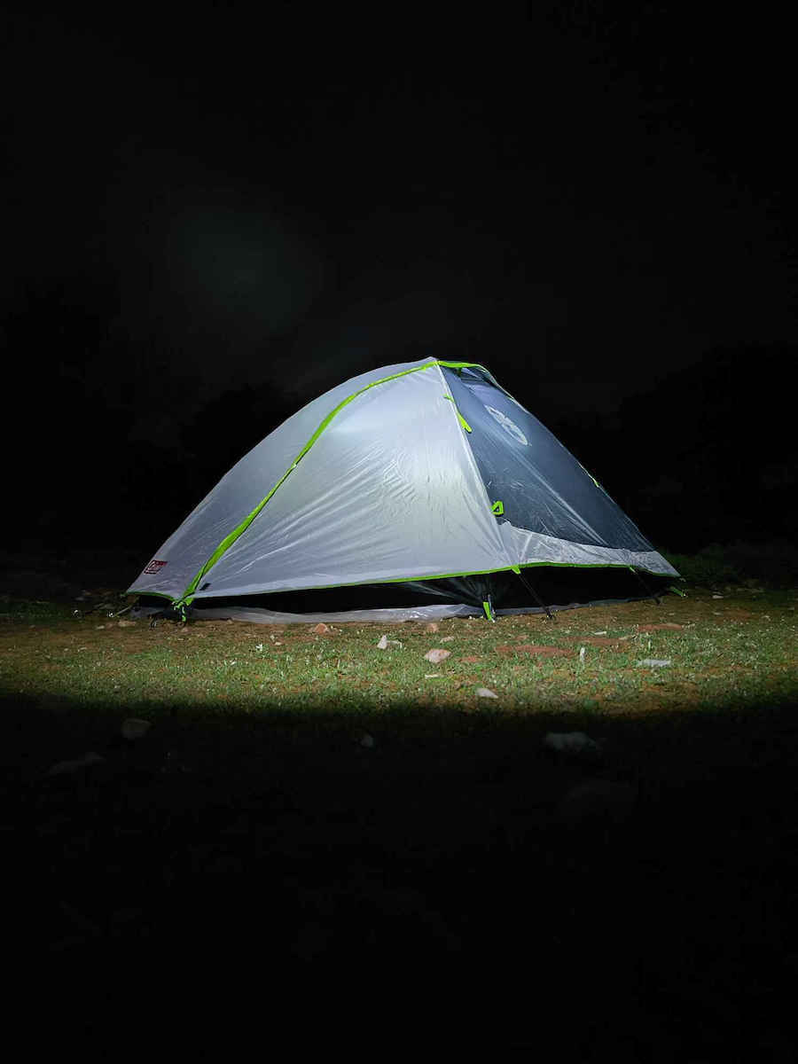 Coleman Darwin 3 Camping Tent Igloo Mountaineering Grey with Double Cloth 4 Seasons for 3 People Waterproof 3000mm 280x180x120cm