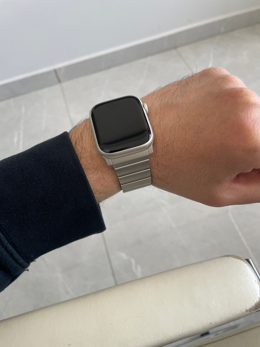Tech-Protect Steelband Armband Rostfreier Stahl Silber (Apple Watch 44/45/46mm/Ultra 49mm)