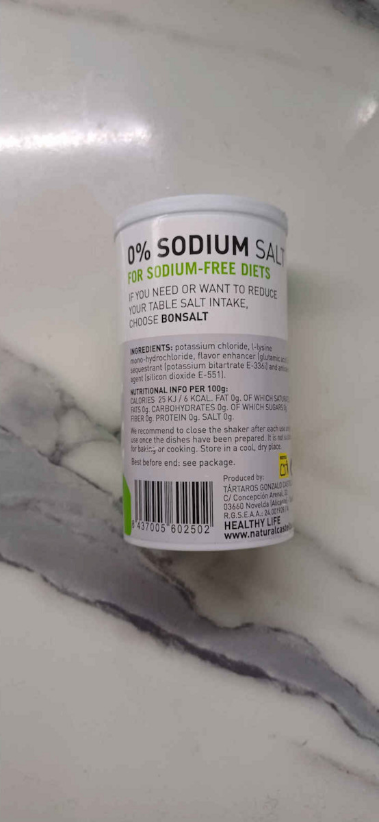 Bonsalt Salt Substitute with 0% Sodium 85gr