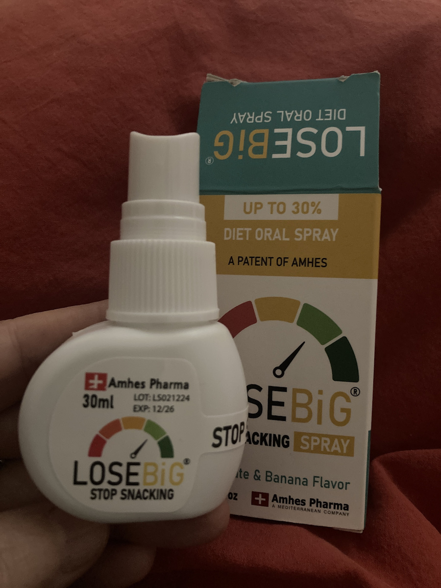 Amhes Losebig Spray Добавка за Отслабване 30ml Мента