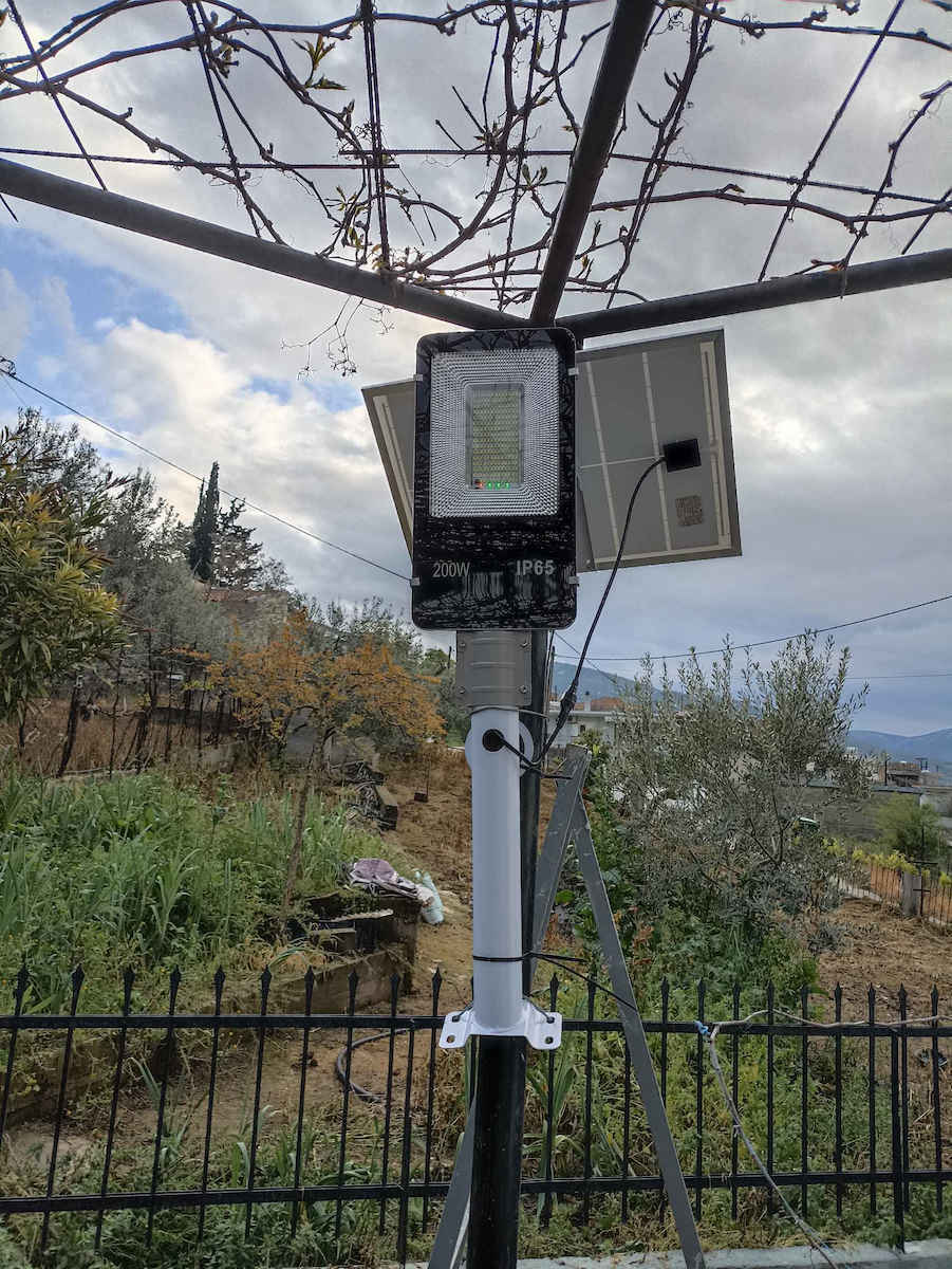 Street Solar Light 50W 5800lm Cold White 6500K with Photocell and Remote Control IP65