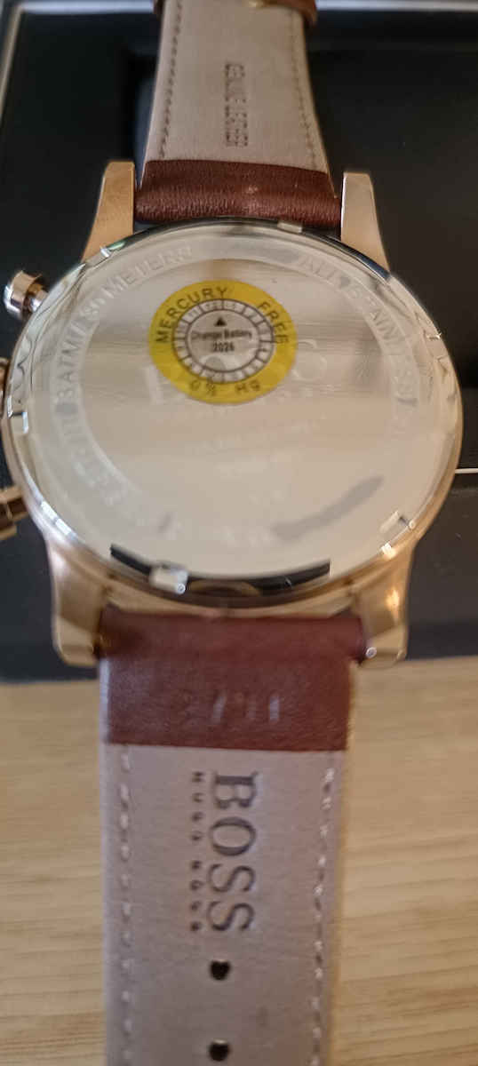 Boss Navigator Ανδρικό Ρολόι 44mm Χρονογράφος Μπαταρίας με Καφέ Δερμάτινο Λουράκι
