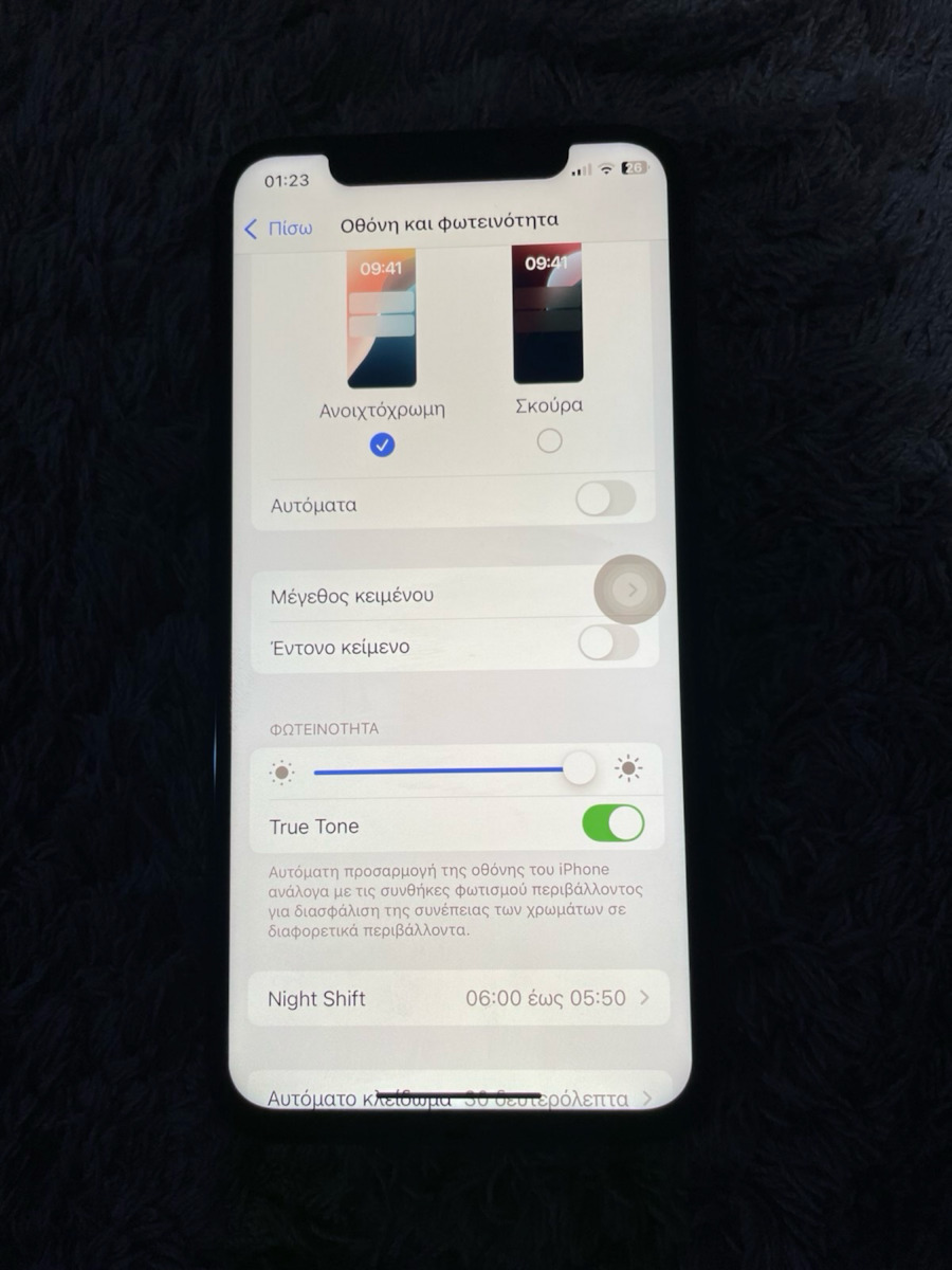 O ecran Zy cu Mecanism Tactil pentru iPhone XS (Negru)