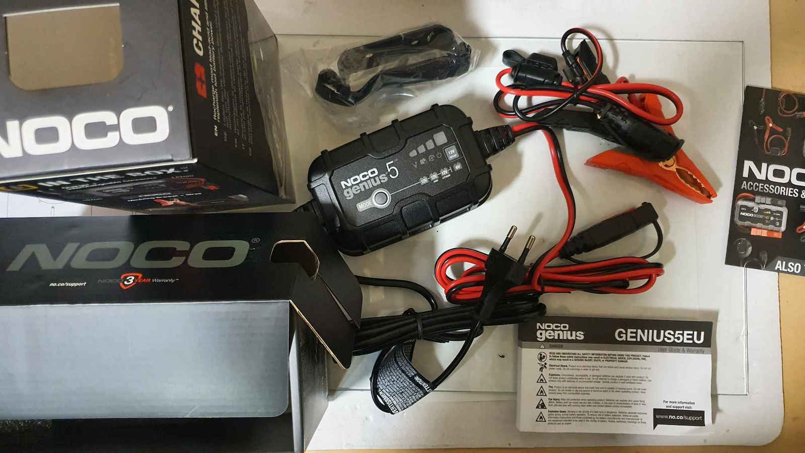 Noco Genius5 Car Battery Charger & Maintainer 6/12V