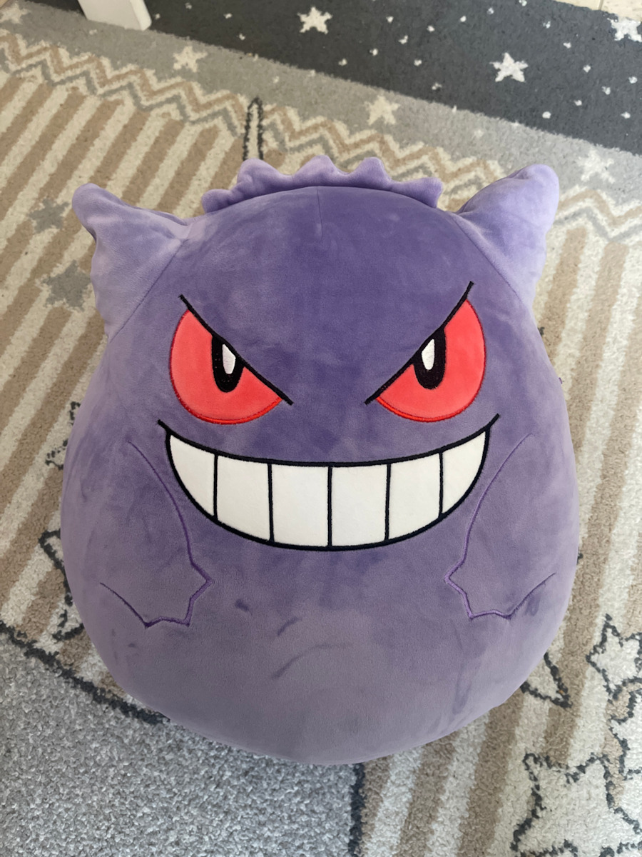 Jazwares Plush Squishmallows Pokemon - Gengar for Ages 3+ 36 cm