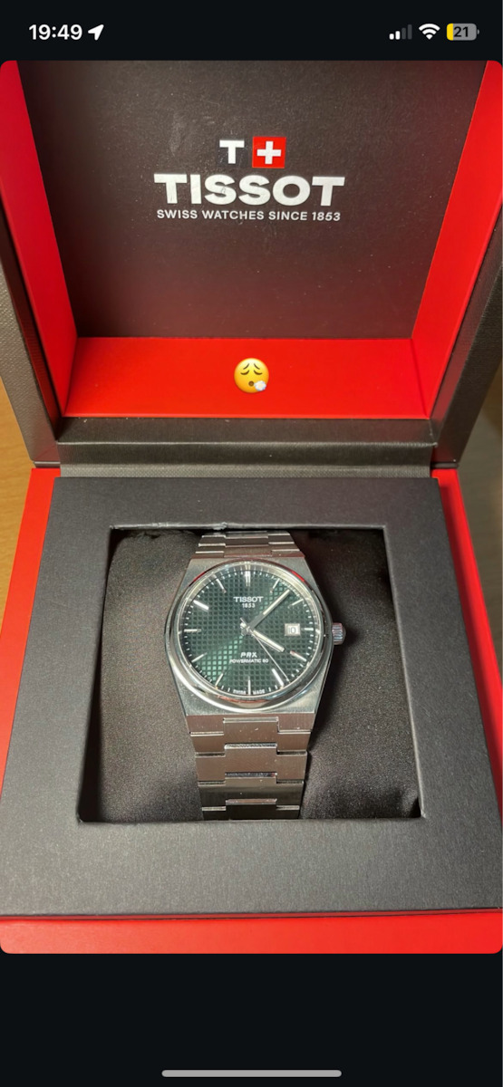 Tissot PRX Powermatic 80 Ανδρικό Ρολόι 40mm Μπαταρίας με Ασημί Μεταλλικό Μπρασελέ