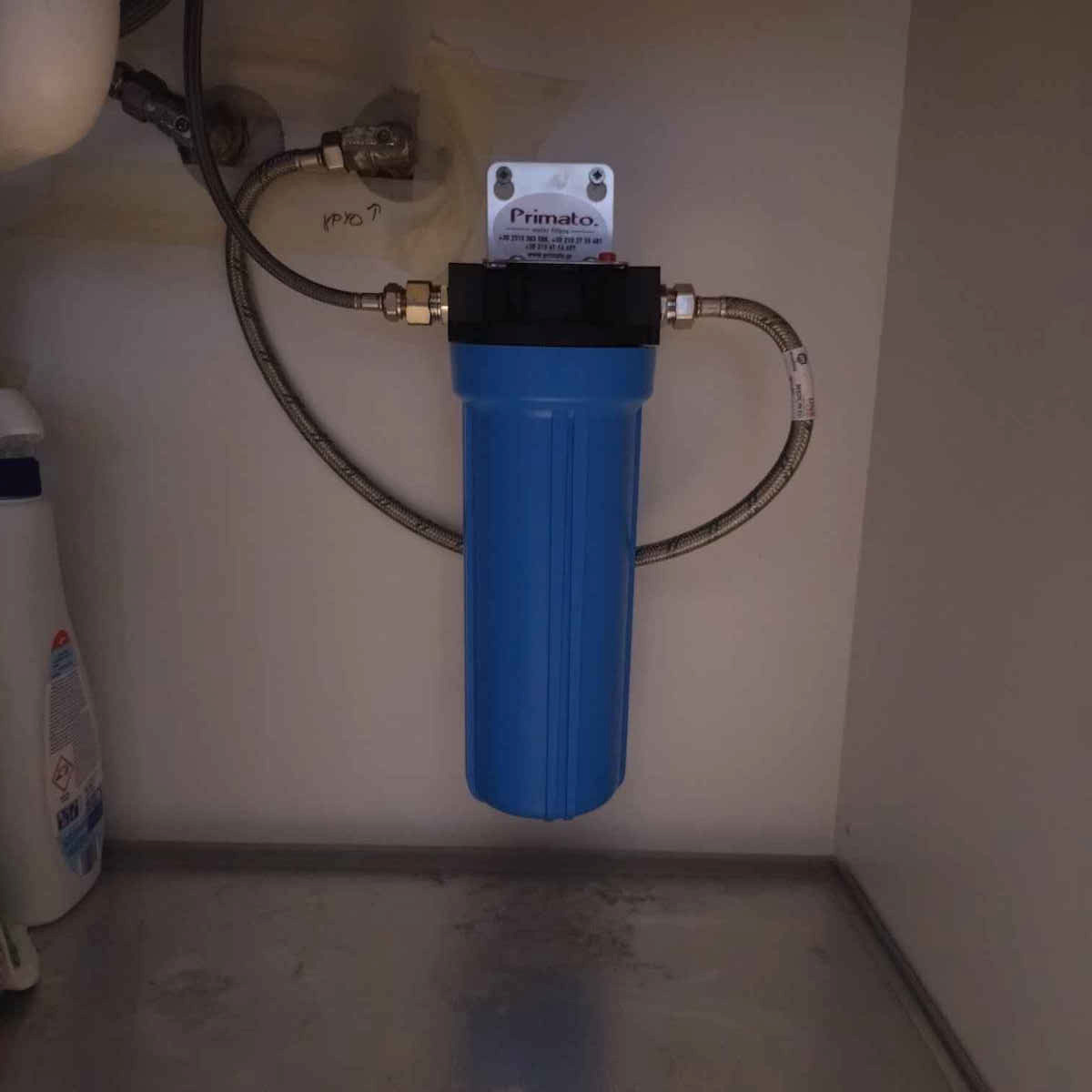 Primato Water Filtration System Single Under Sink Micron ½" with Replacement Filter Primato Ultra CTO 5 μm
