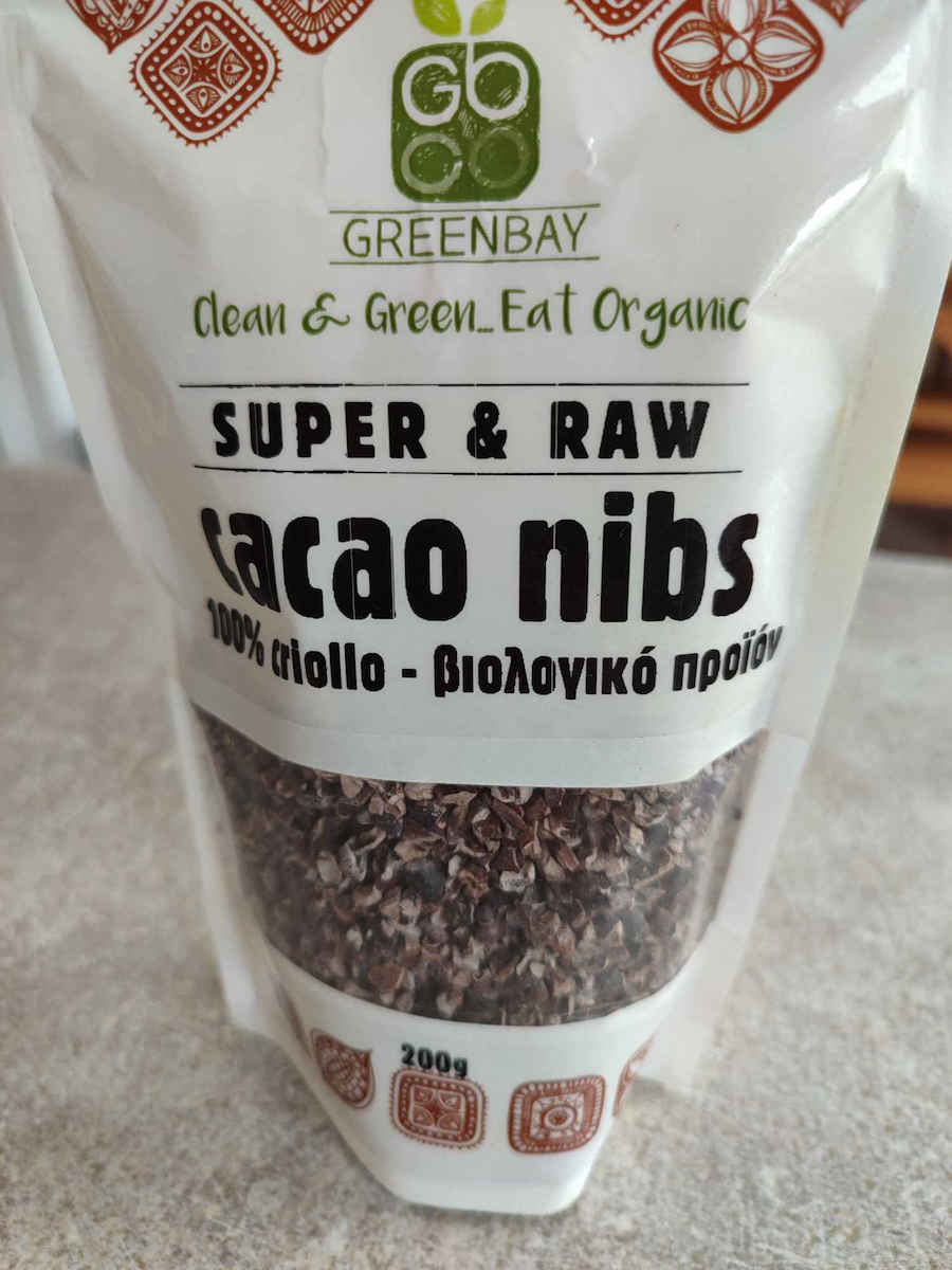 Green Bay Βιολογικοί Σπόροι Κακάο Ωμοί Ψίχα 150gr