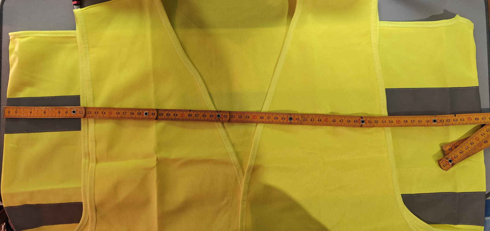 AMiO Work Vest with Reflective Strips Yellow