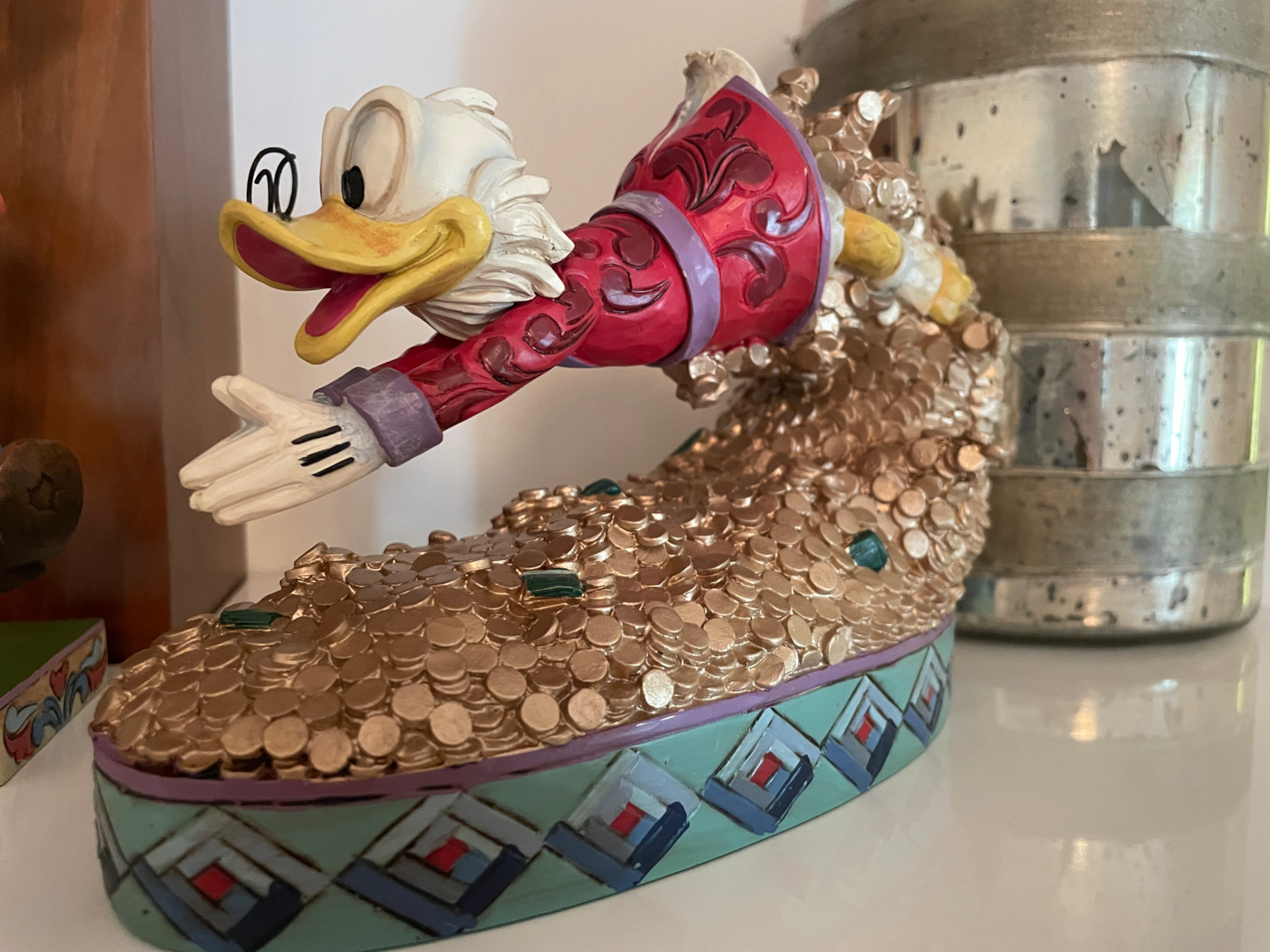 Enesco Disney Scrooge McDuck Schatztauchen Figur 13cm