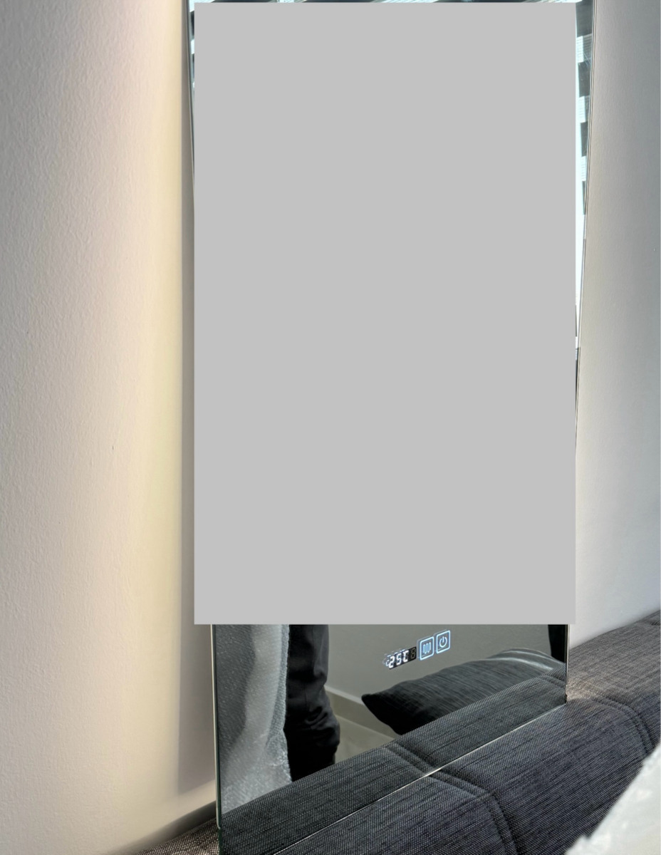 ACP Правоъгълена Банско Огледало LED Touch 80x50см Бял