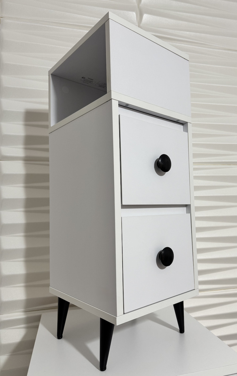 Nachttisch Beige 30x25x65cm