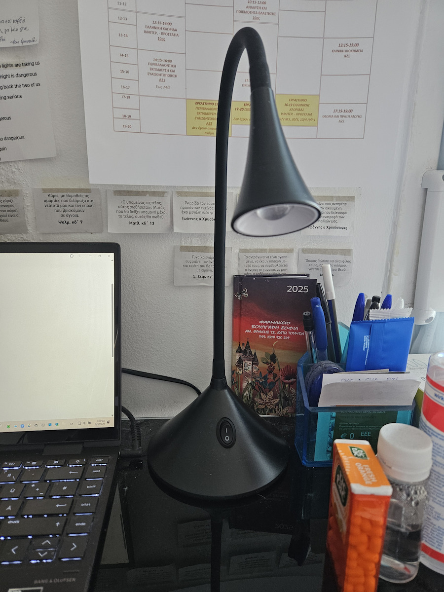 Trio Lighting Viper LED Office Lamp with Flexible Arm in Black Color