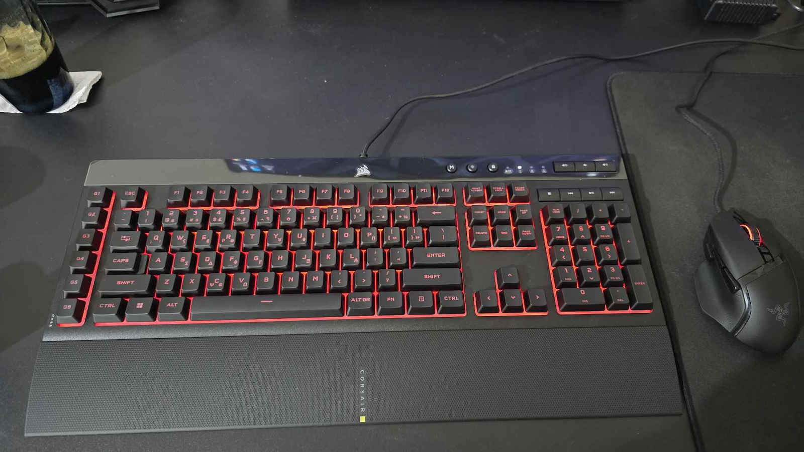 Corsair K55 RGB Pro Gaming Keyboard with RGB lighting (Greek)