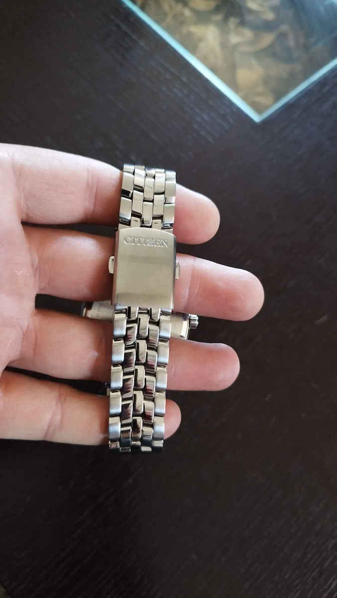 Citizen Ανδρικό Ρολόι 42mm Χρονογράφος Eco - Drive με Ασημί Μεταλλικό Μπρασελέ