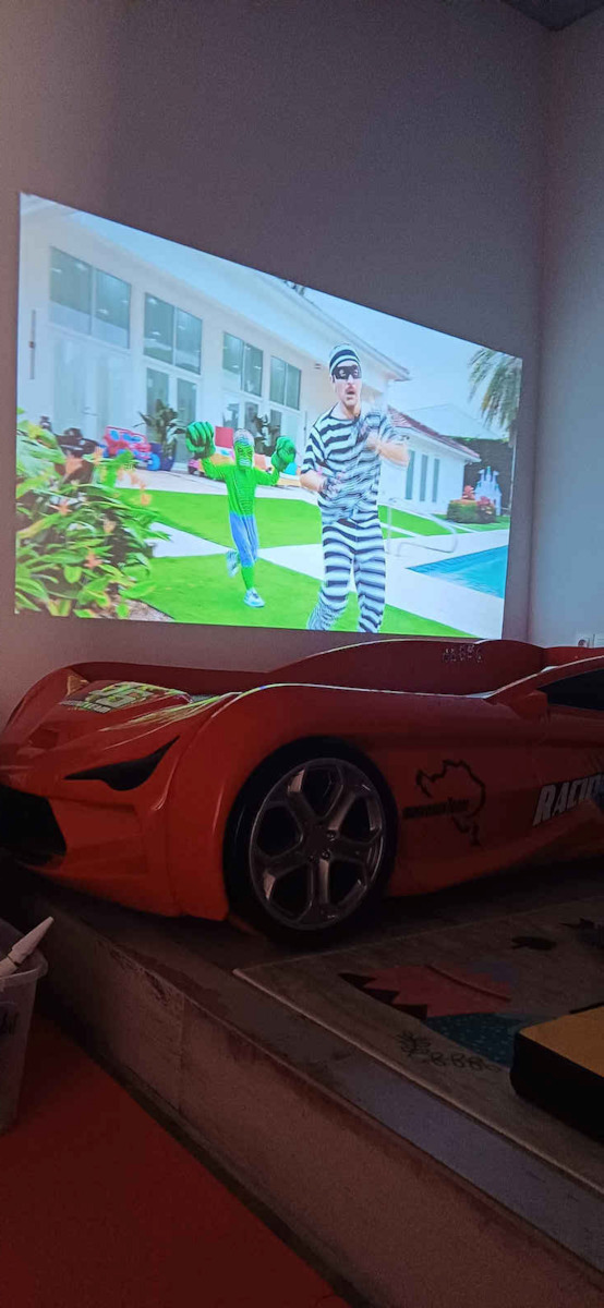 BlitzWolf BW-V5 3D Projector LCD Full HD Λάμπας LED με Ενσωματωμένα Ηχεία