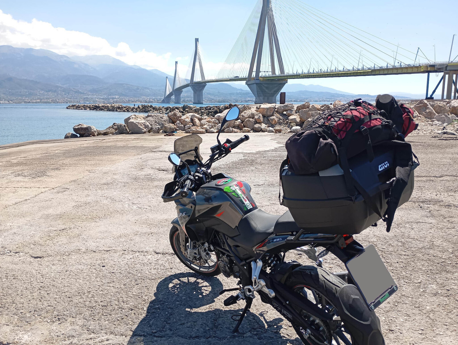 Givi Monolock Μπαγκαζιέρα Μοτοσυκλέτας 45lt Μαύρη