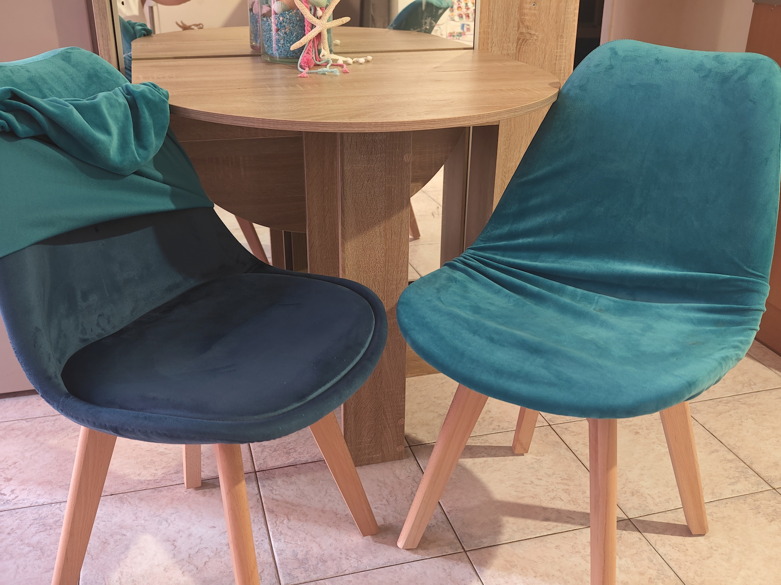 Demy Kitchen Velvet Chair Lime 49x54x83cm