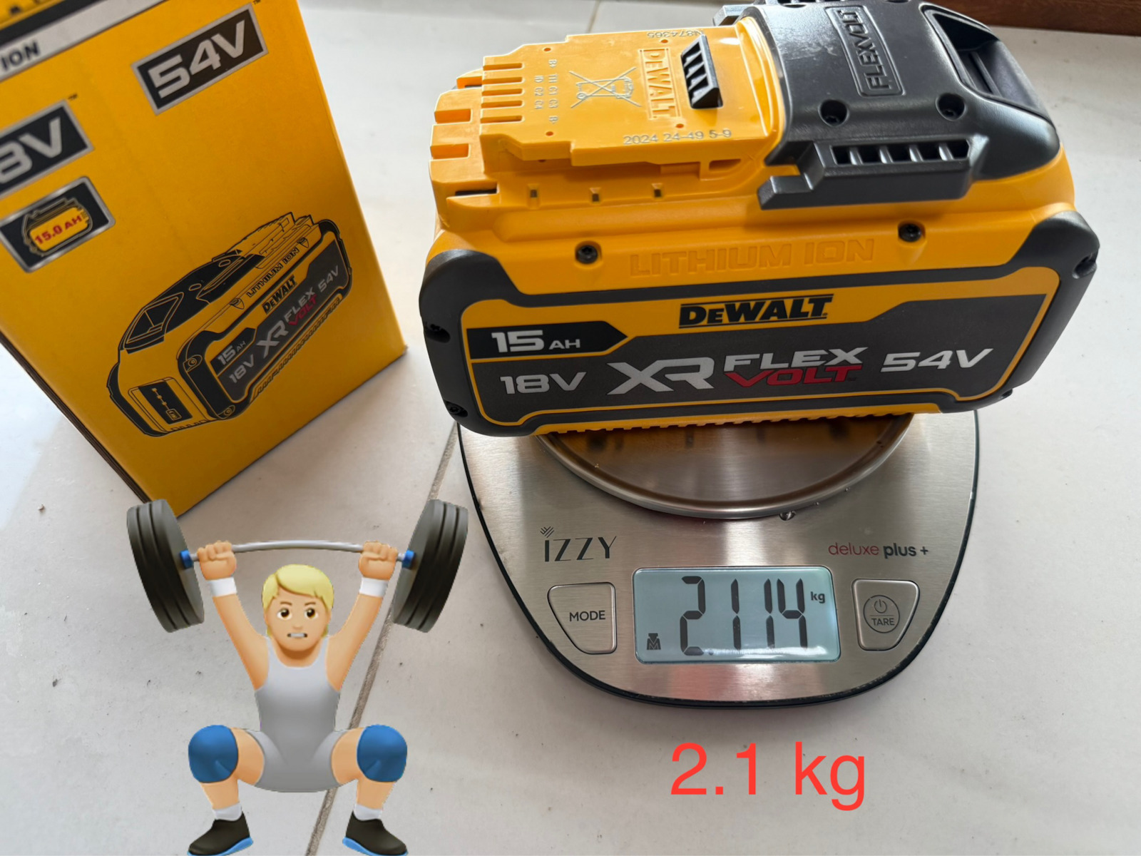 Dewalt Μπαταρία Εργαλείου Λιθίου 54V με Χωρητικότητα 12Ah