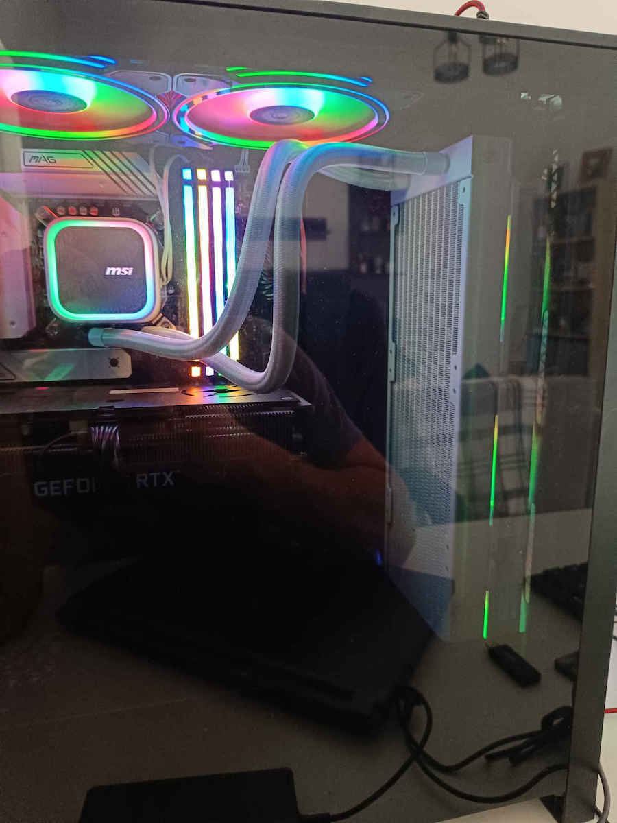 MSI MAG Coreliquid A13 360 Water Cooling AIO CPU with 3 120mm Fans and ARGB Lighting White