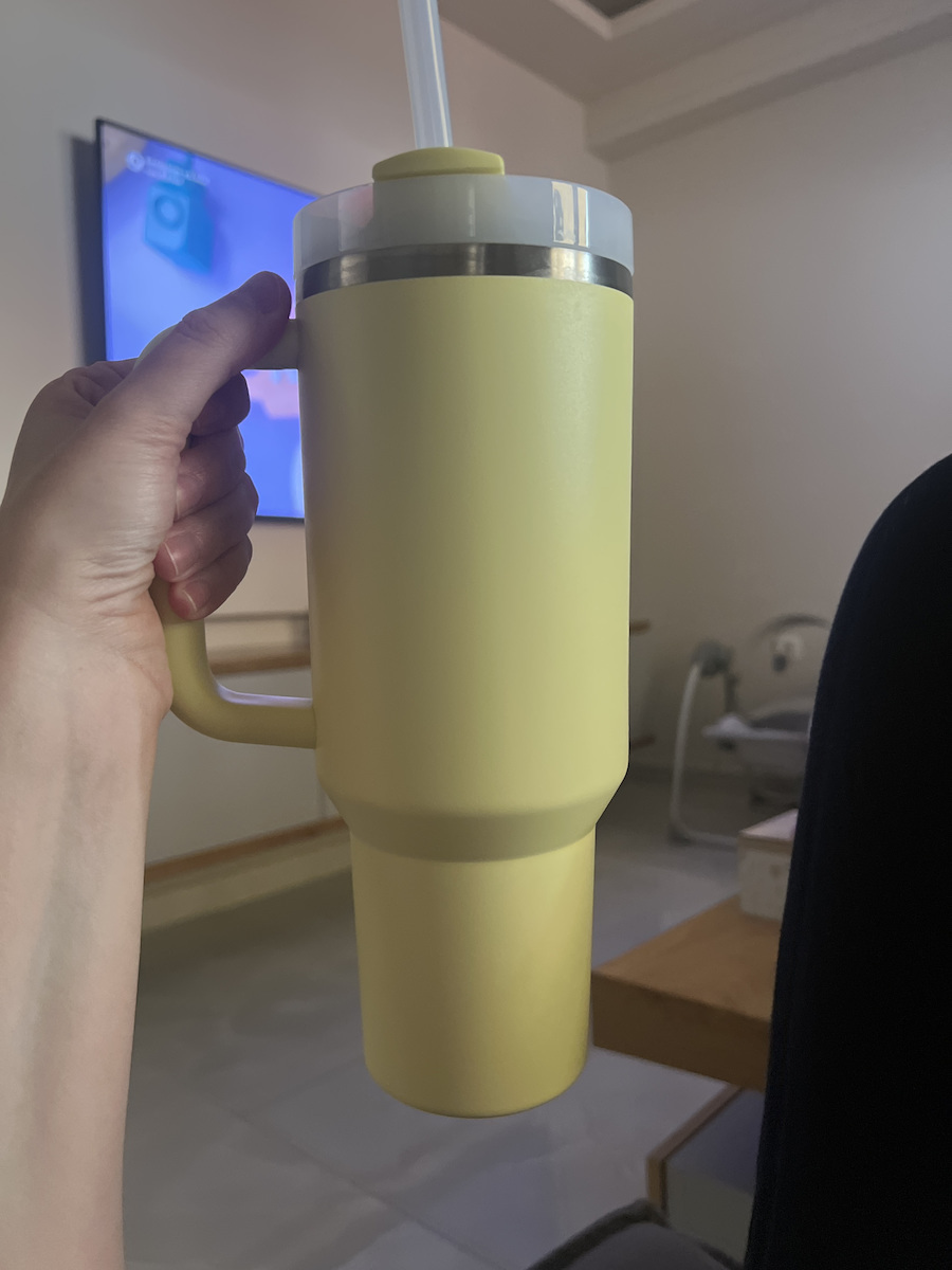 Stanley Quencher H2.0 FlowState Handled Tumbler Θερμός Ανοξείδωτο BPA Free 1.18lt Twilight με Καλαμάκι και Λαβή