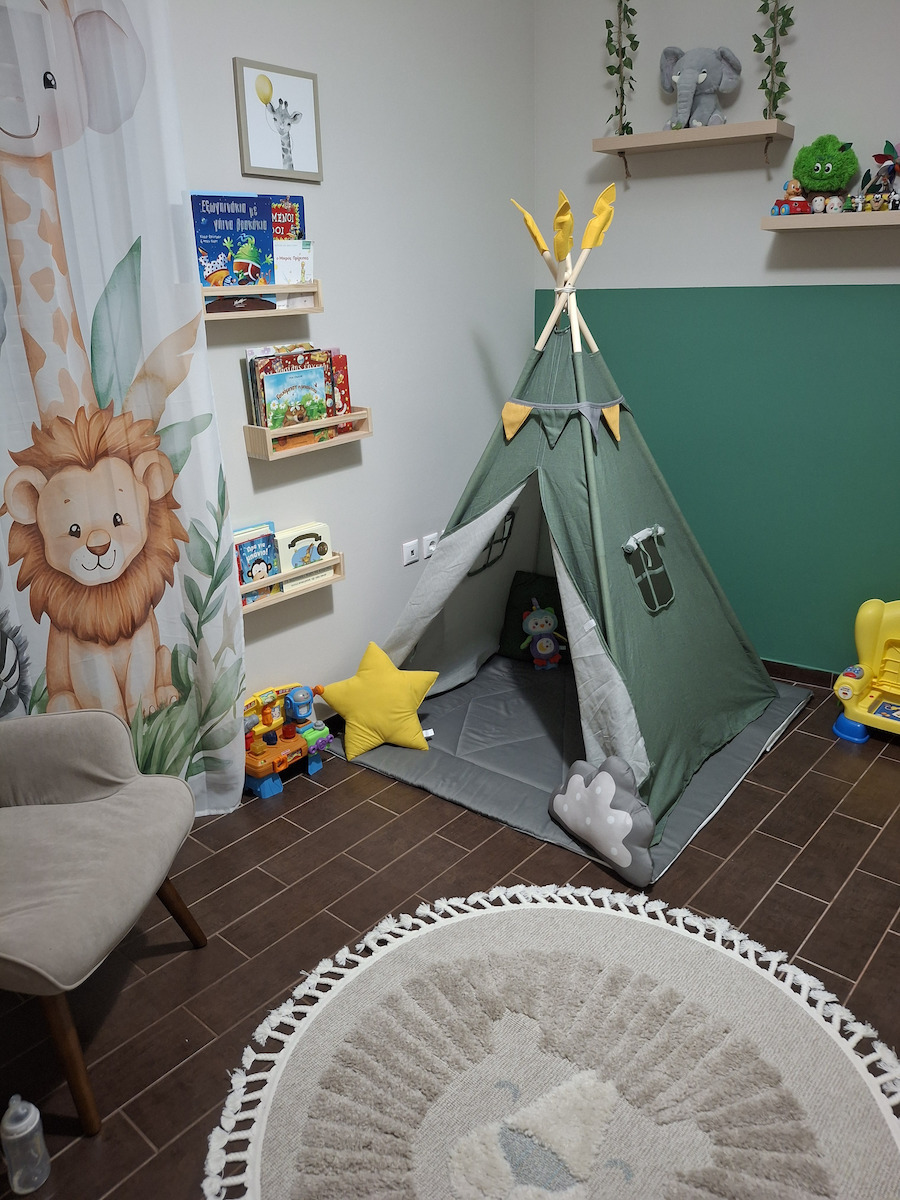 Nukido Kids Indian Teepee Play Tent NK-406 for 3+ years Green