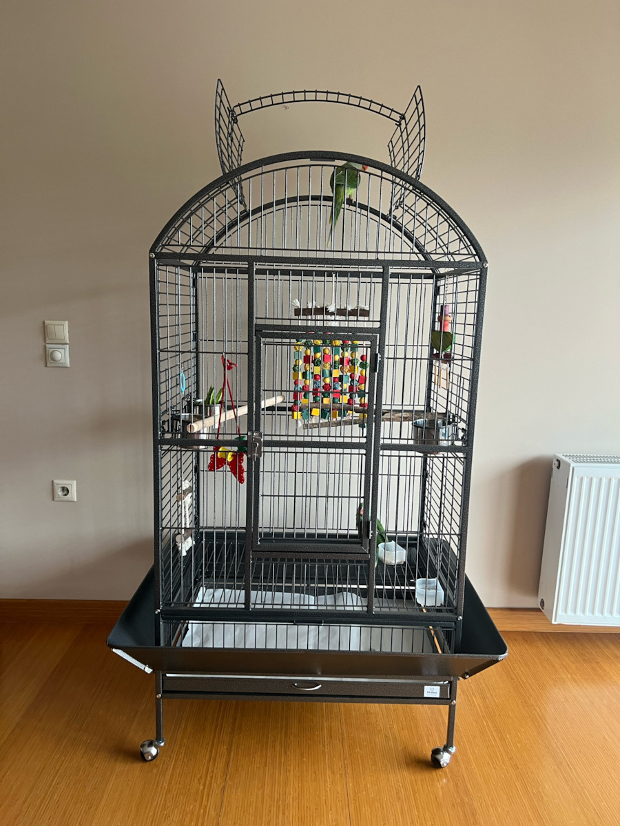 MrZoo Cușcă Păsări Remington 101.5x79x159cm. Gri