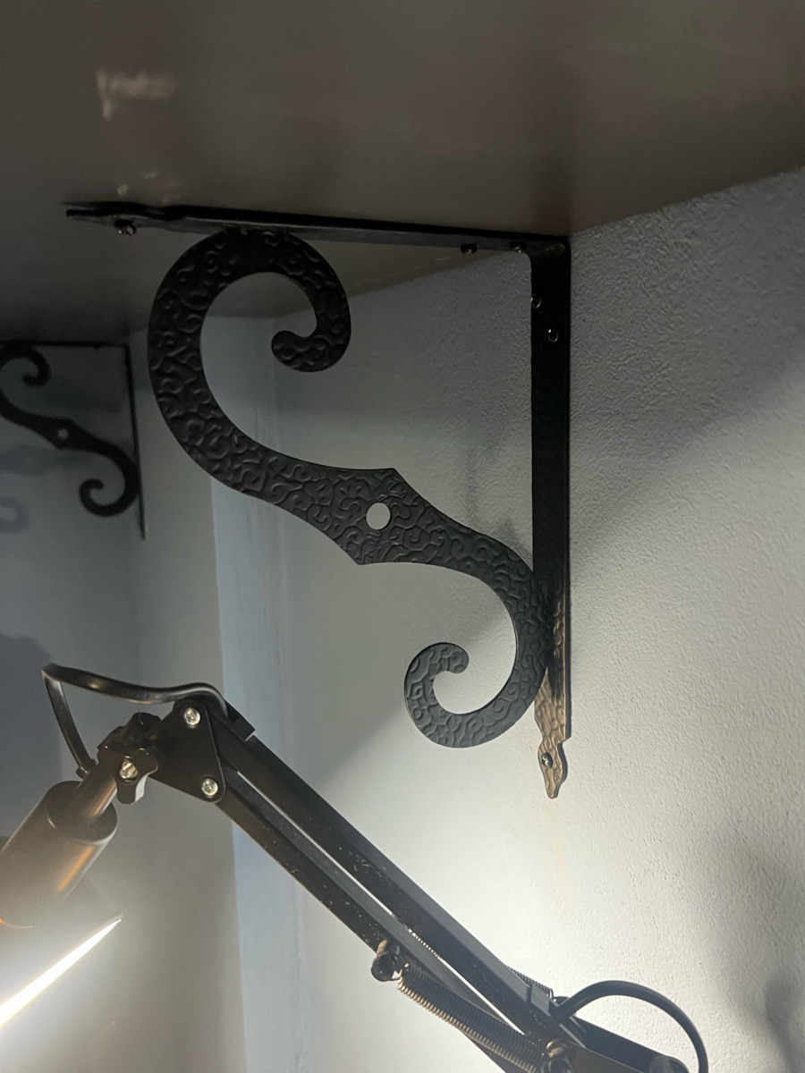 Amig Raft de colț din Metal în Culoare Negru 250x190mm 1buc 434