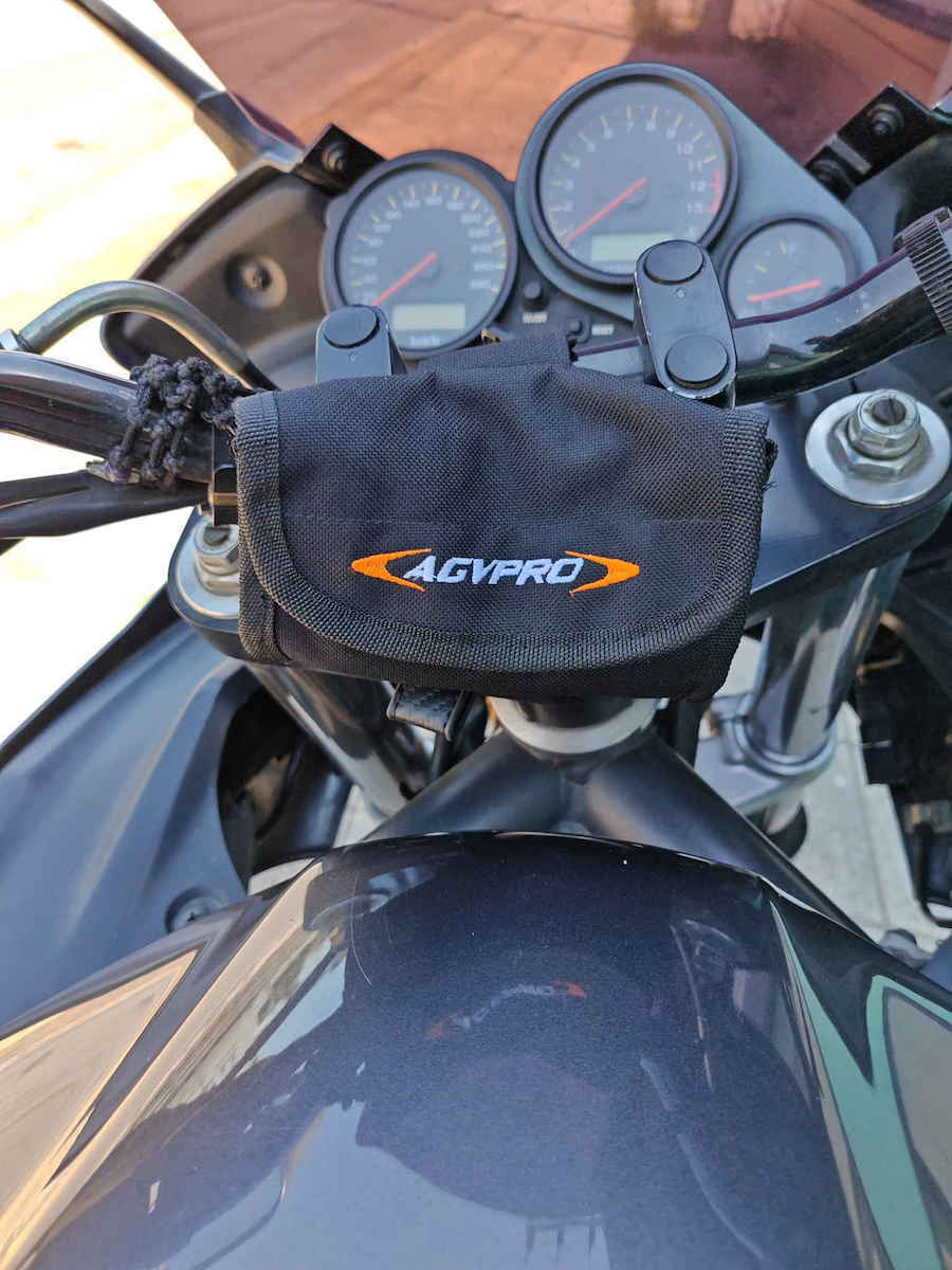 AGVpro Mini T-45 Motorcycle Handlebar Bag Black