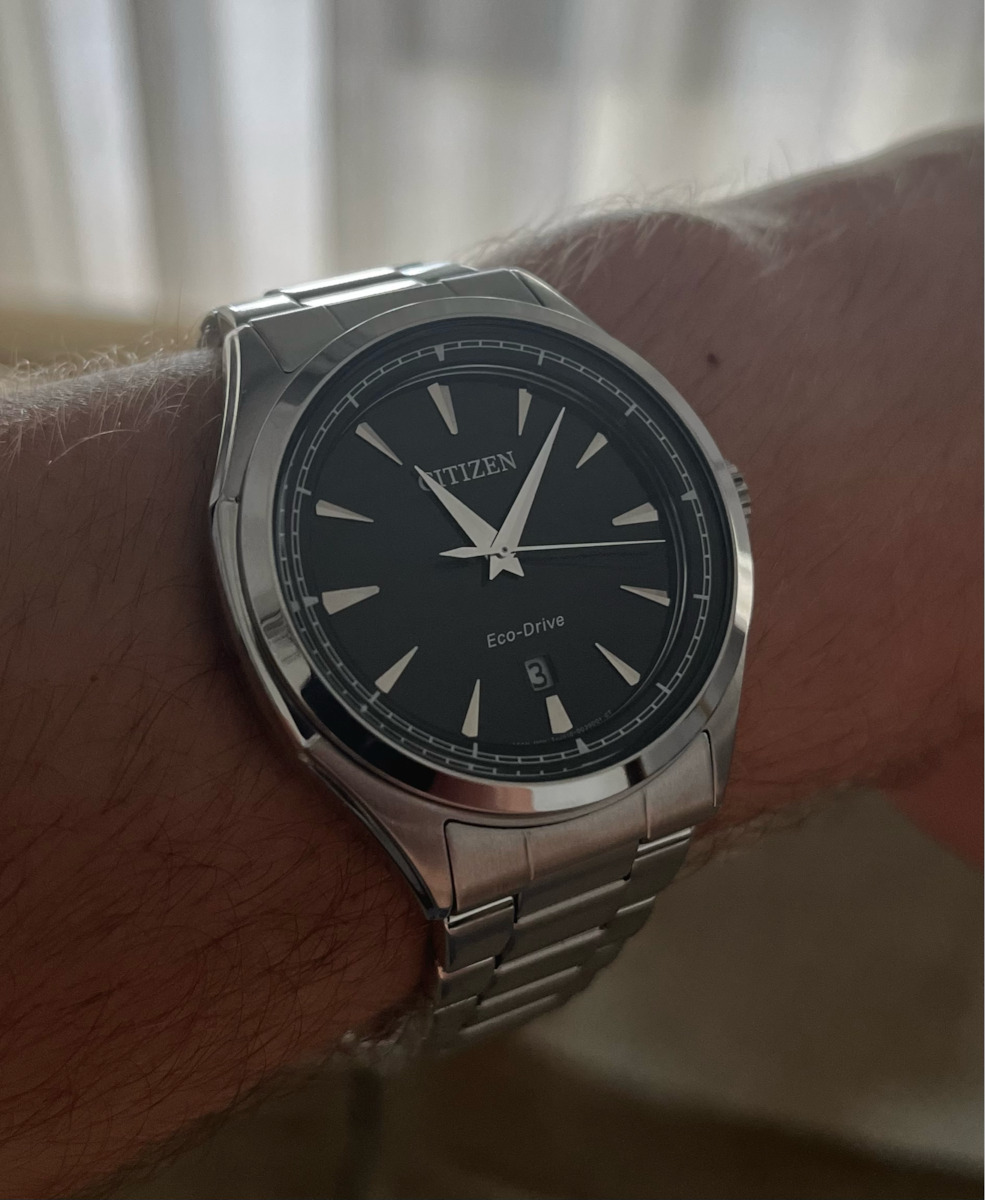 Citizen Ανδρικό Ρολόι 41mm Μπαταρίας με Ασημί Μεταλλικό Μπρασελέ