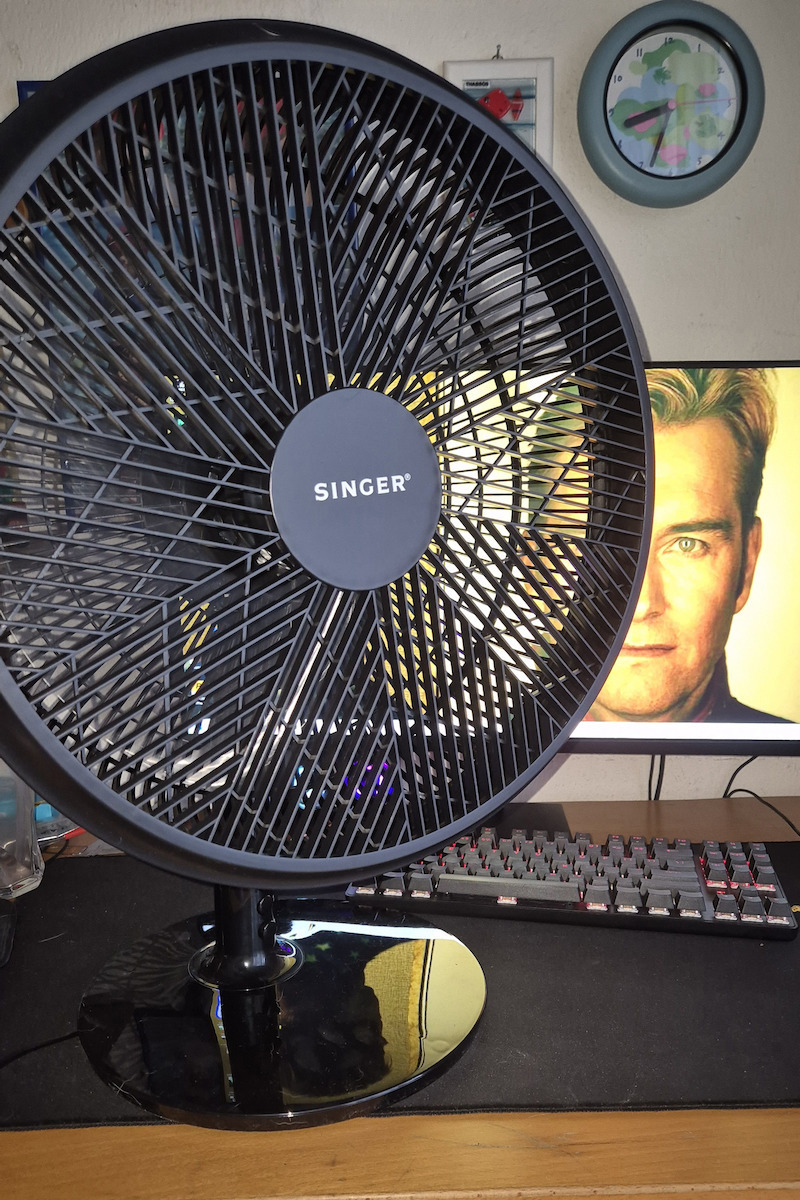 Singer Επιτραπέζιος Ανεμιστήρας 55W Διαμέτρου 40cm Λευκός