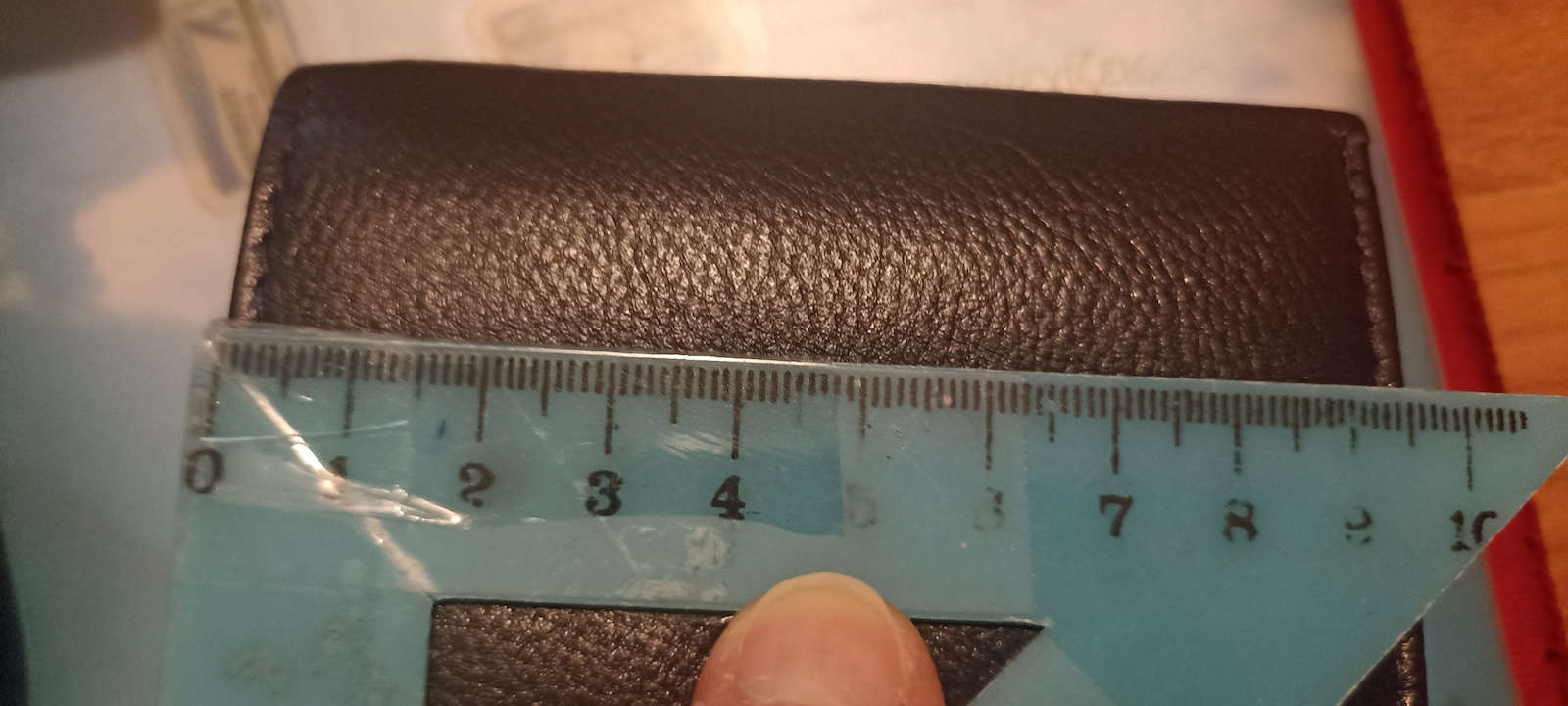 Leather Men's Wallet Cards with RFID Black