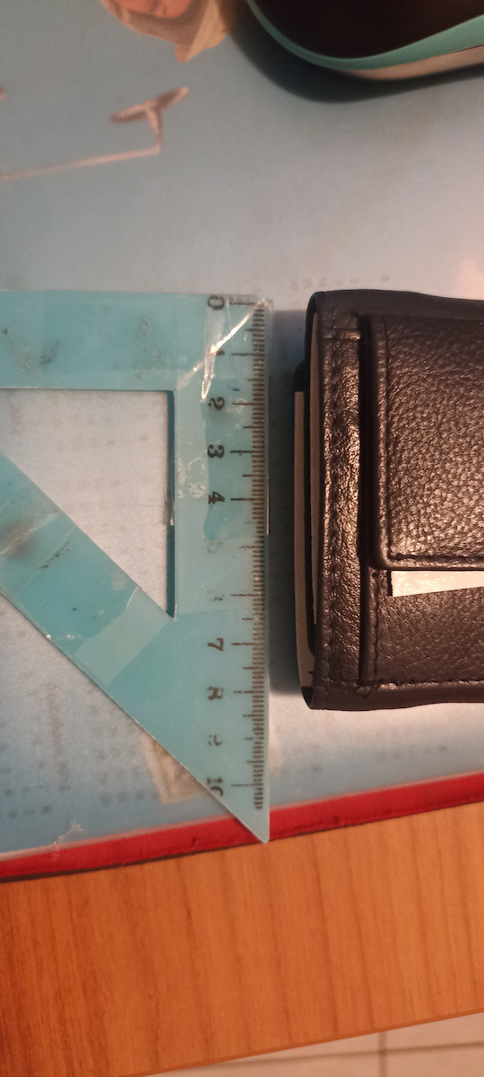 Leather Men's Wallet Cards with RFID Black
