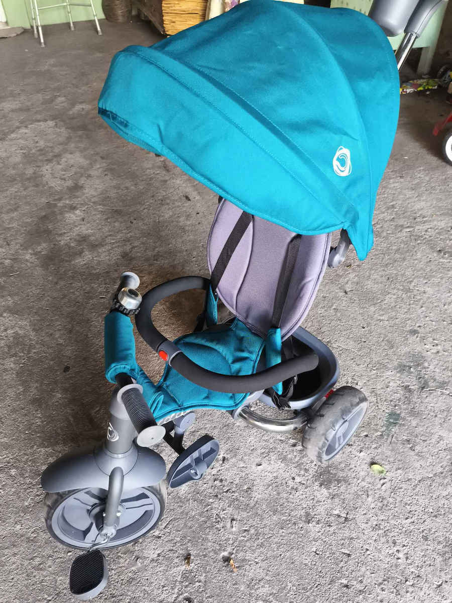Coccolle Urbio Foldable and Convertible for 1.5+ Years Turquoise Kids Tricycles