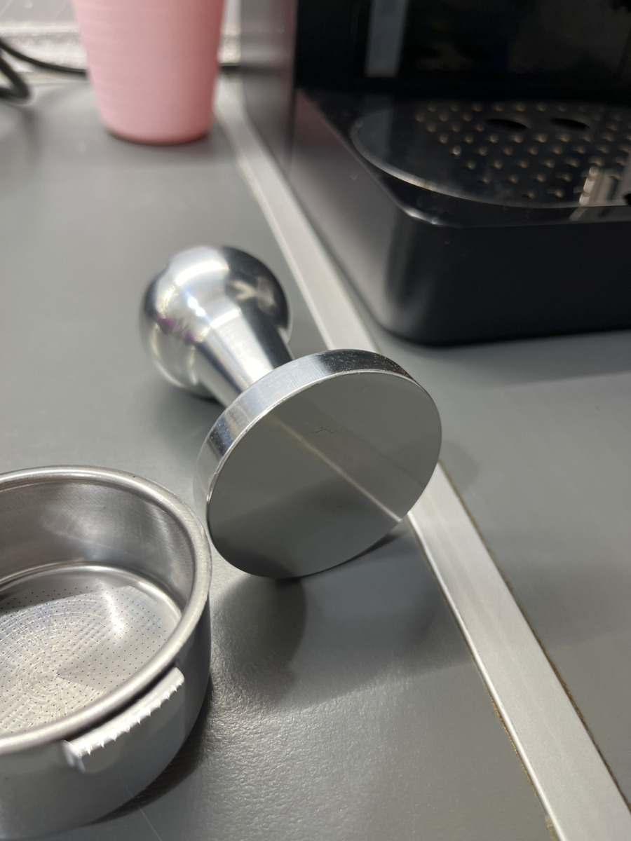Motta Tamper with Flat Surface 53mm in Silver Color